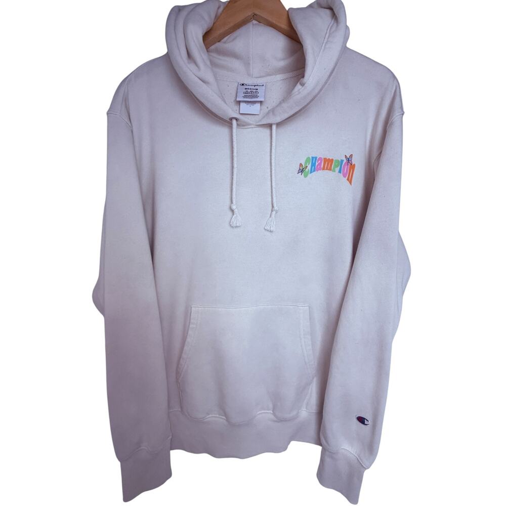 Champion Women’s Be Kind Earth Graphic Hoodie Medium White
